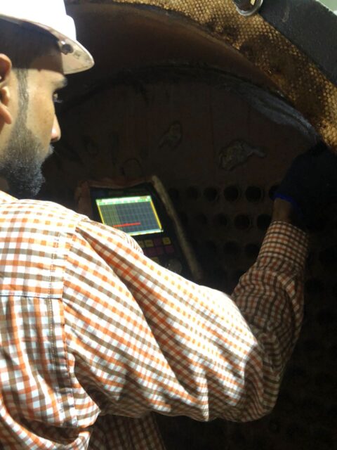 Our team member doing Inspection